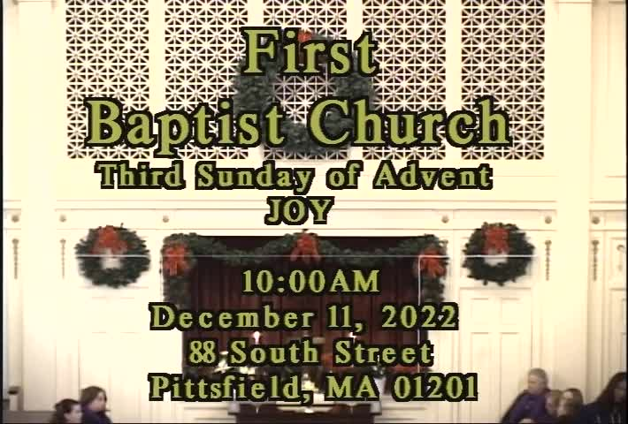 Thumbnail image for First Baptist Church of Pittsfield, December 11, 2022.