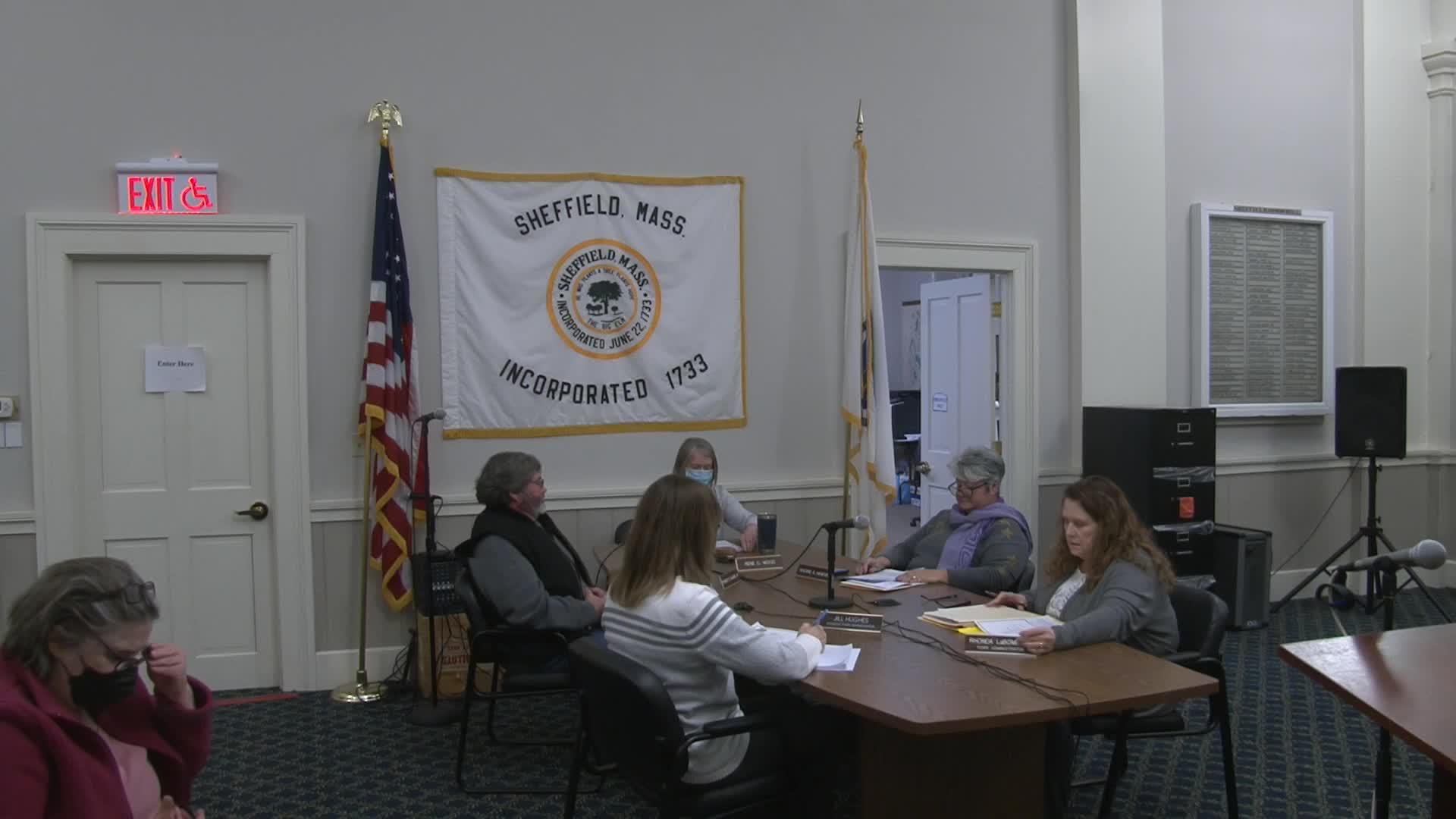 Thumbnail image for Town of Sheffield Select Board Meeting, December 19, 2022.  LIVE, from Sheffield Town Hall on CTSB Channel 1303, and streaming from ctsbtv.org/Channel 1303.