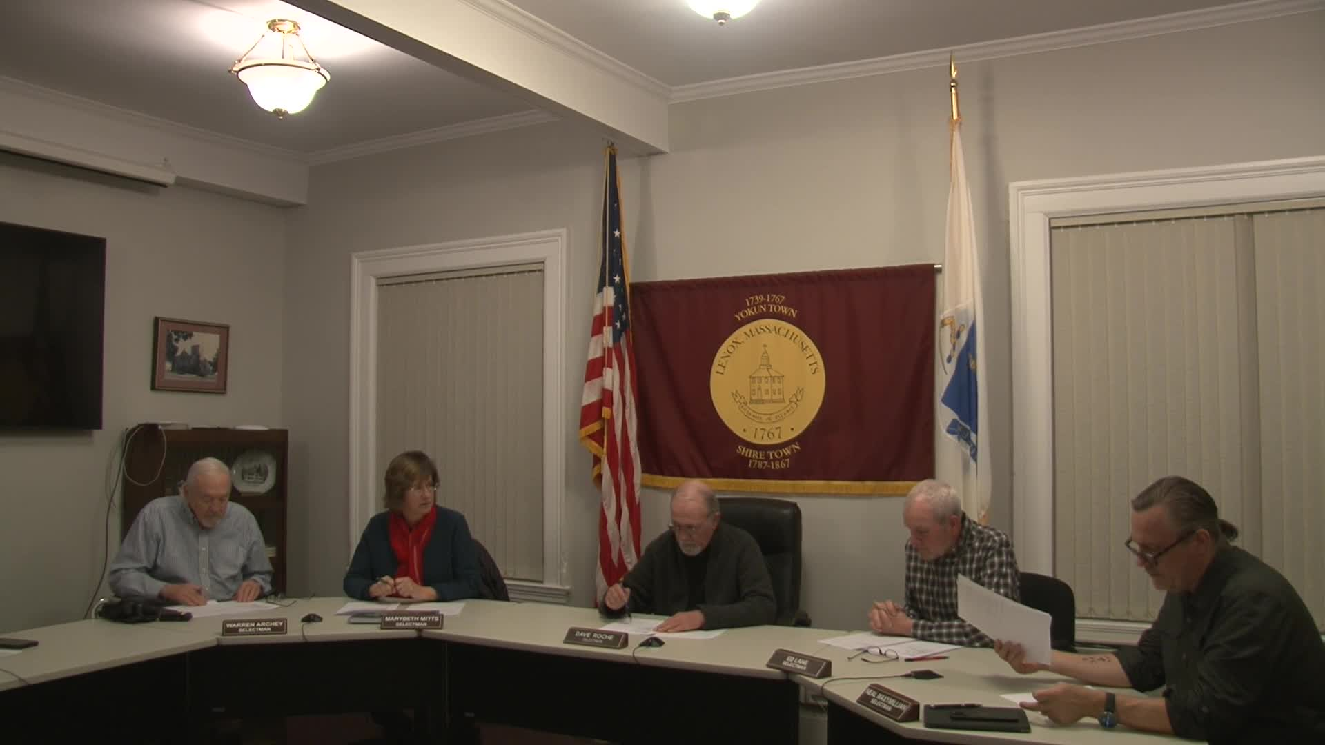 Thumbnail image for Town of Lenox Select Board Meeting, December 21, 2022.  LIVE, from Lenox Town Hall on CTSB Channel 1303, and streaming from ctsbtv.org/Channel 1303.
