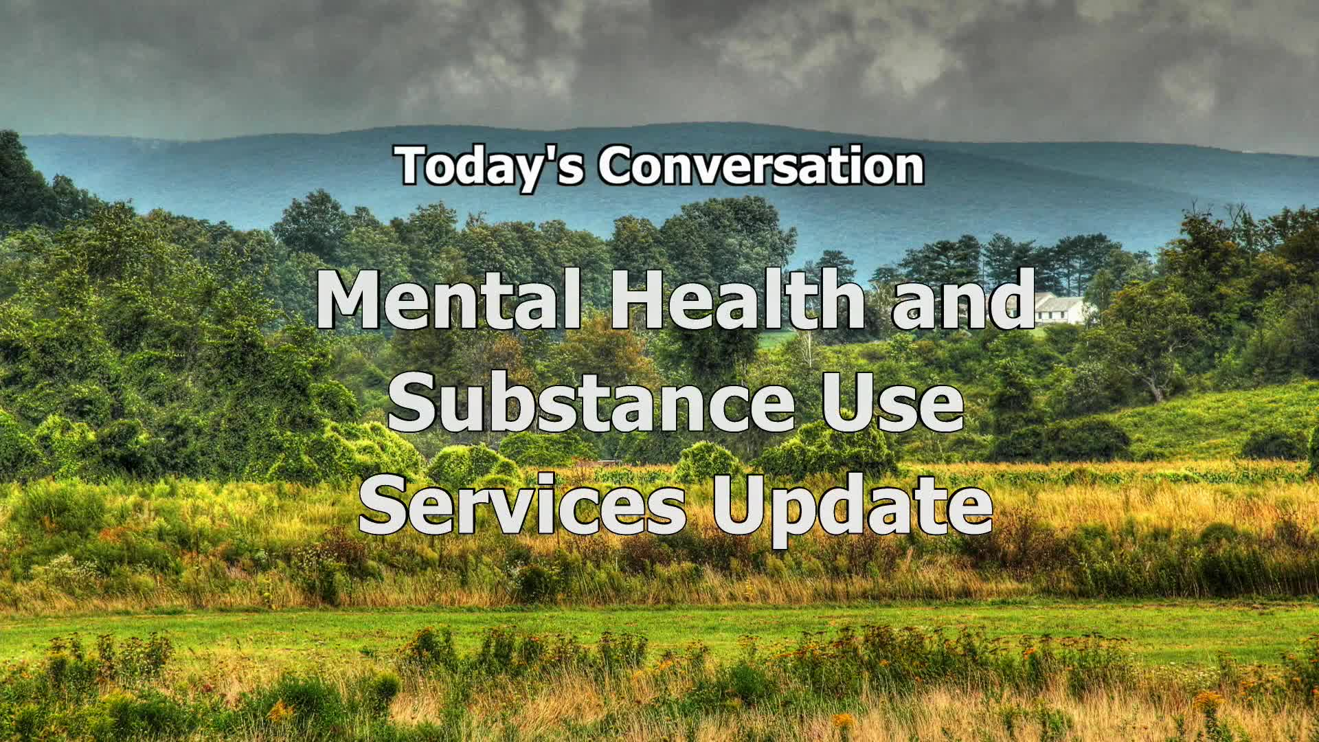 Thumbnail image for "'Berkshire Matters,' hosted by Bob Dean."  "'Mental Health and Substance Use Services Updates,' with Jennifer Michaels, M.D."