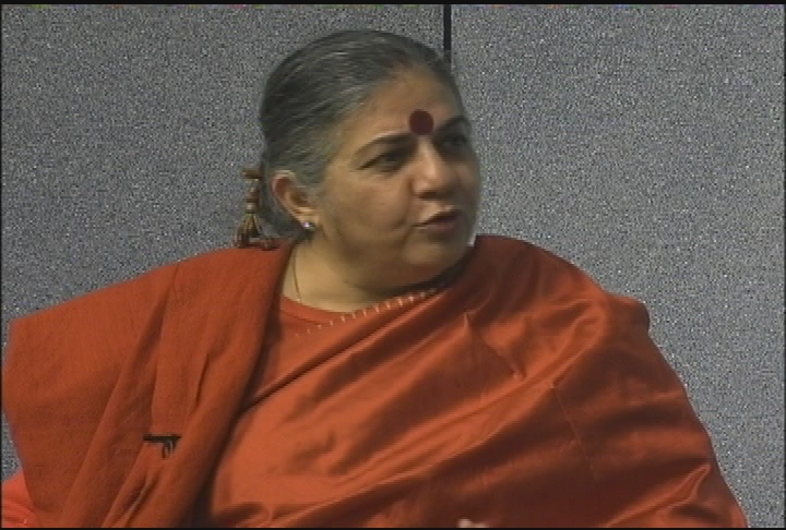 Thumbnail image for College Roundtable.  "Dr. Vandana Shiva."