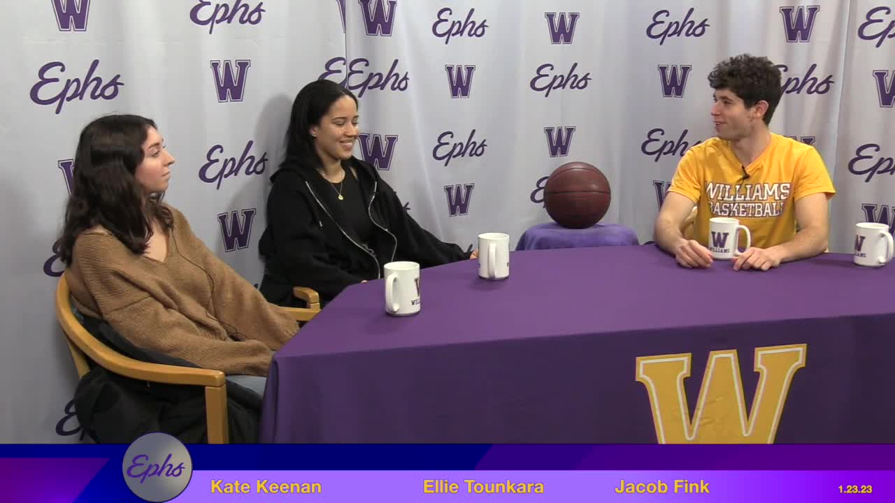 Thumbnail image for Williams College Basketball Show.  January 23, 2023.