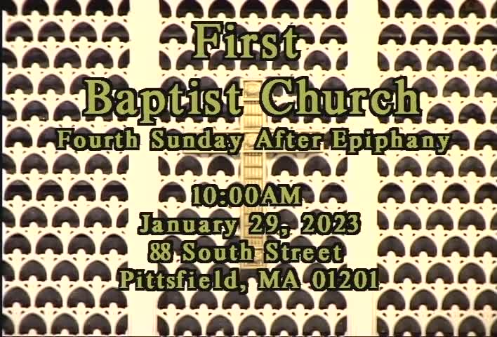 Thumbnail image for First Baptist Church of Pittsfield, January 29, 2023.