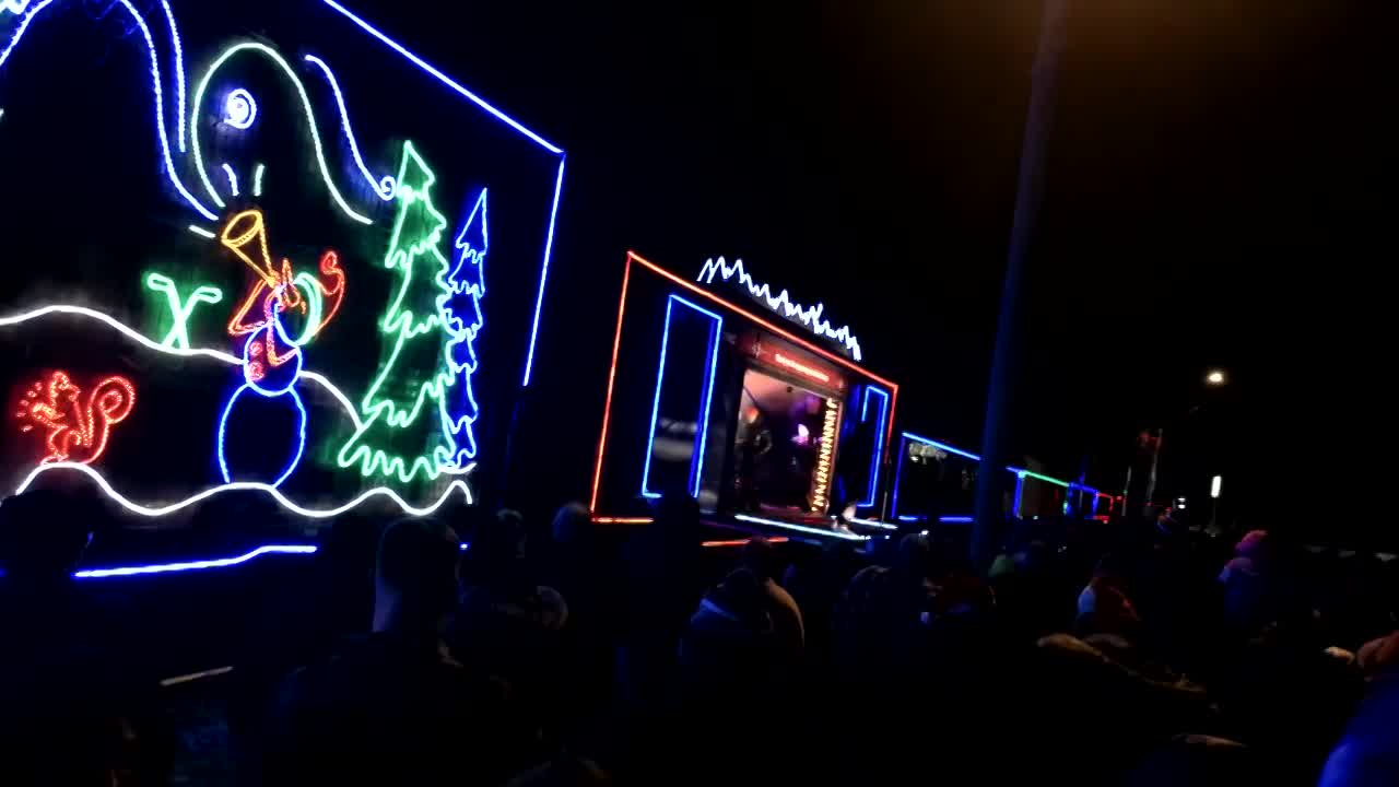 Thumbnail image for "'Canadian Pacific Kansas City (CPKC) Holiday Train,' filmed on location in Mechanicville, New York."