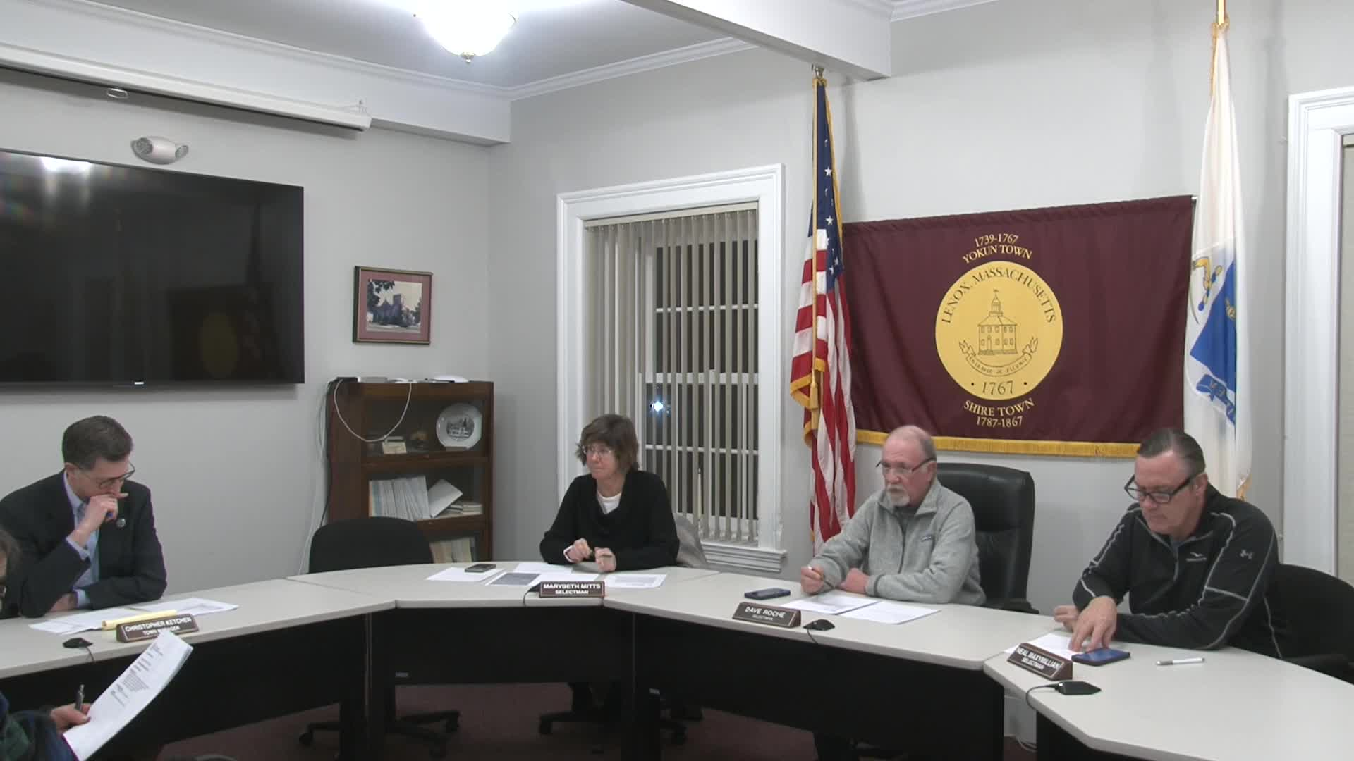 Thumbnail image for Town of Lenox Select Board Meeting, February 15, 2023.  LIVE, from Lenox Town Hall on CTSB Channel 1303, and streaming from ctsbtv.org/Channel 1303.