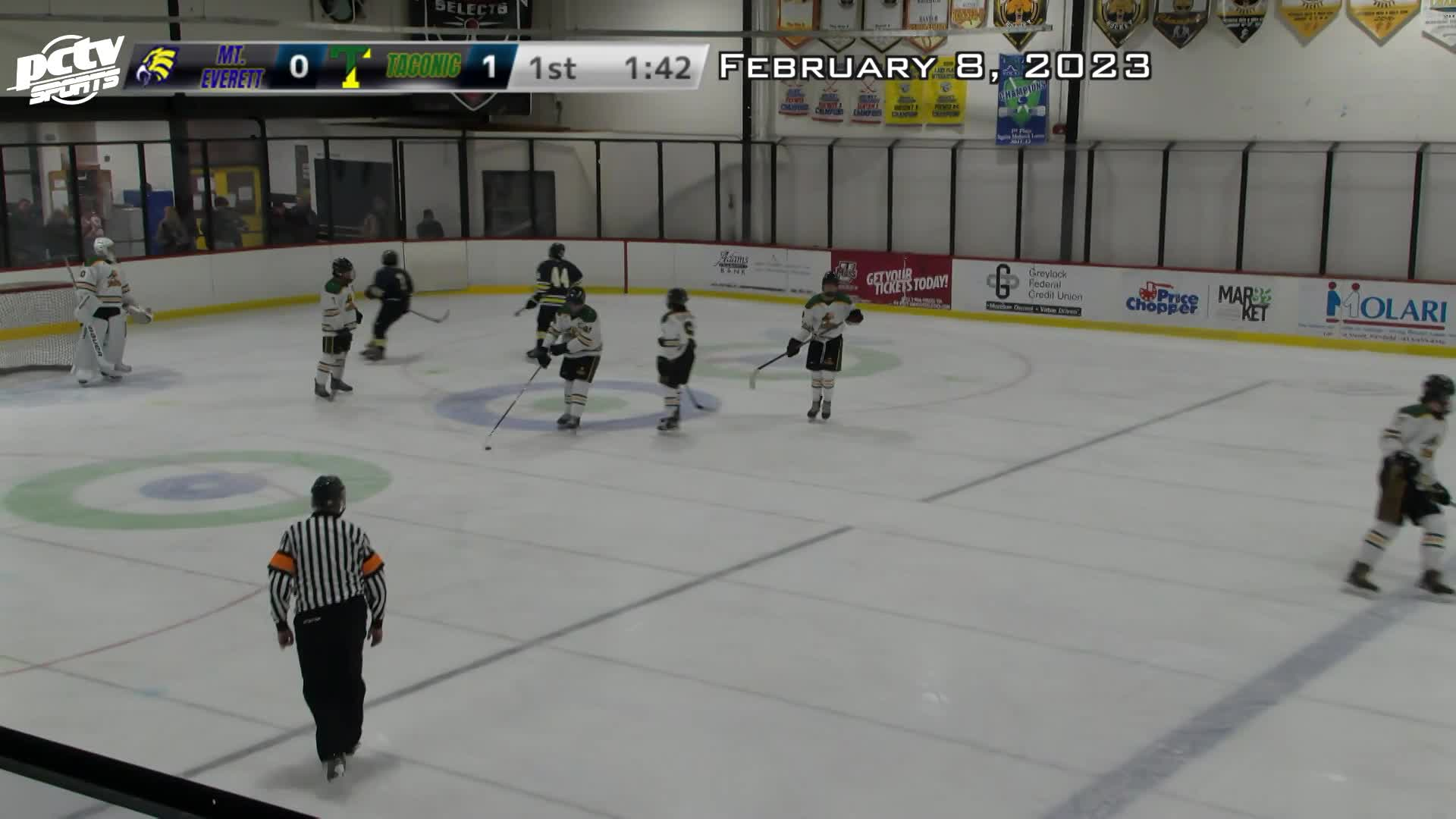 Thumbnail image for Sports Weekly presents PCTV Sports:  Boys' High School Hockey, Mt. Everett Regional vs. Taconic, February 8, 2023.