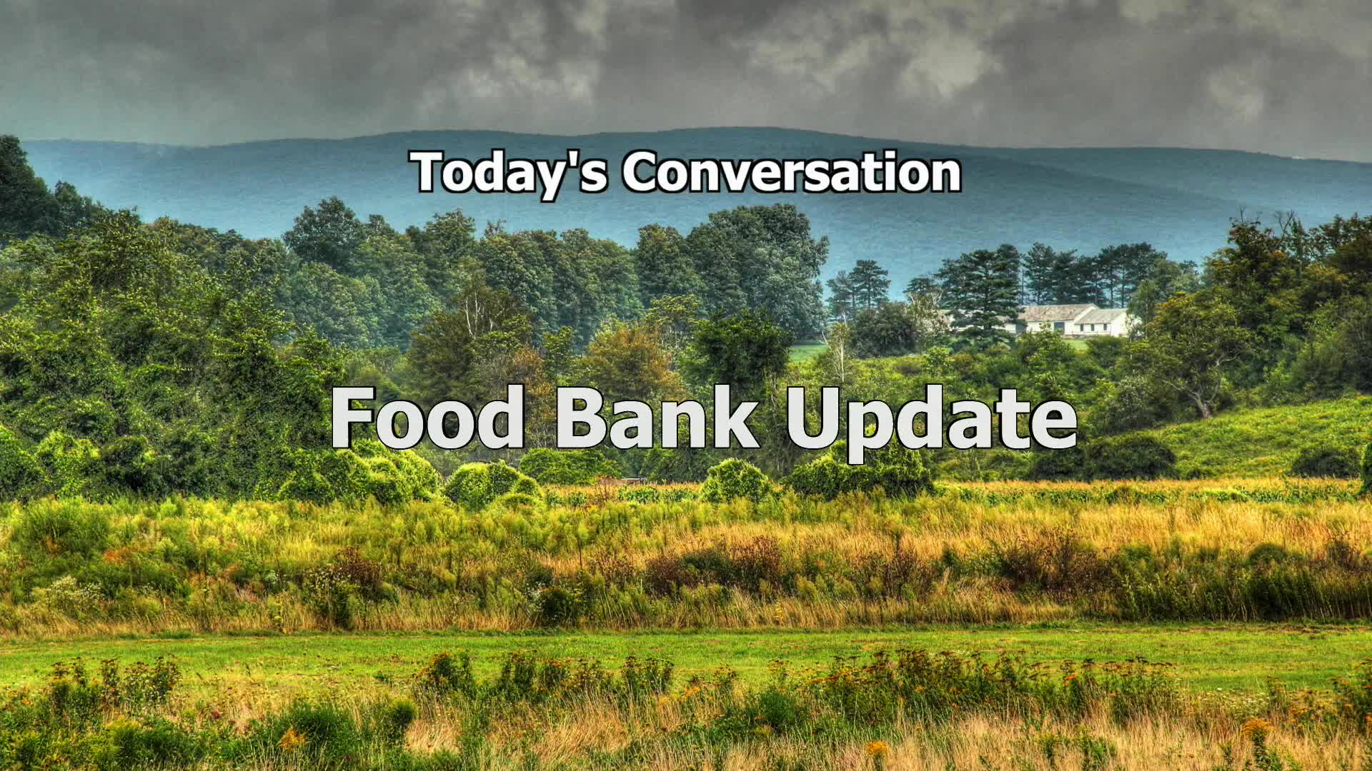 Thumbnail image for "'Berkshire Matters,' hosted by Bob Dean."  "Food Bank Update."