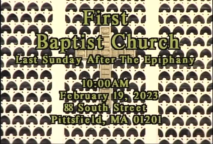 Thumbnail image for First Baptist Church of Pittsfield, February 19, 2023.
