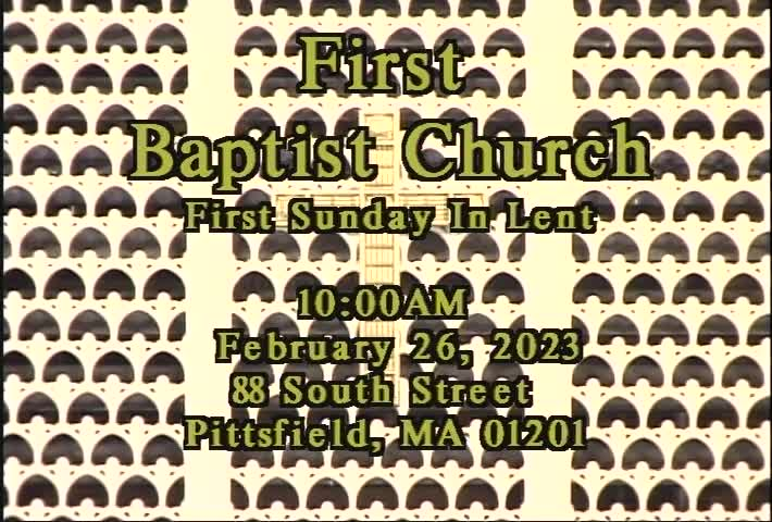 Thumbnail image for First Baptist Church of Pittsfield, February 26, 2023.