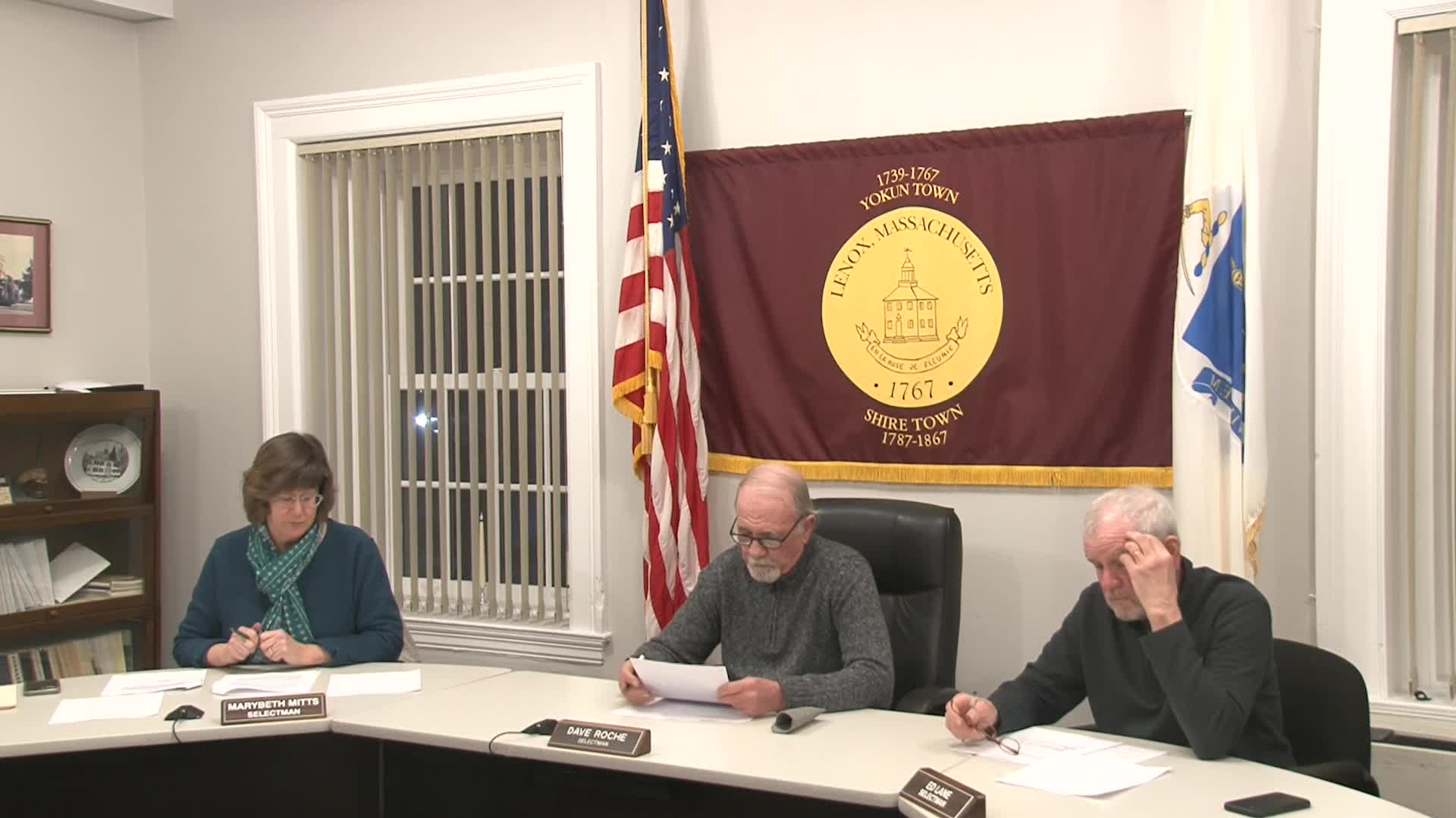 Thumbnail image for Town of Lenox Select Board Meeting, March 1, 2023.  LIVE, from Lenox Town Hall on CTSB Channel 1303, and streaming from ctsbtv.org/Channel 1303.