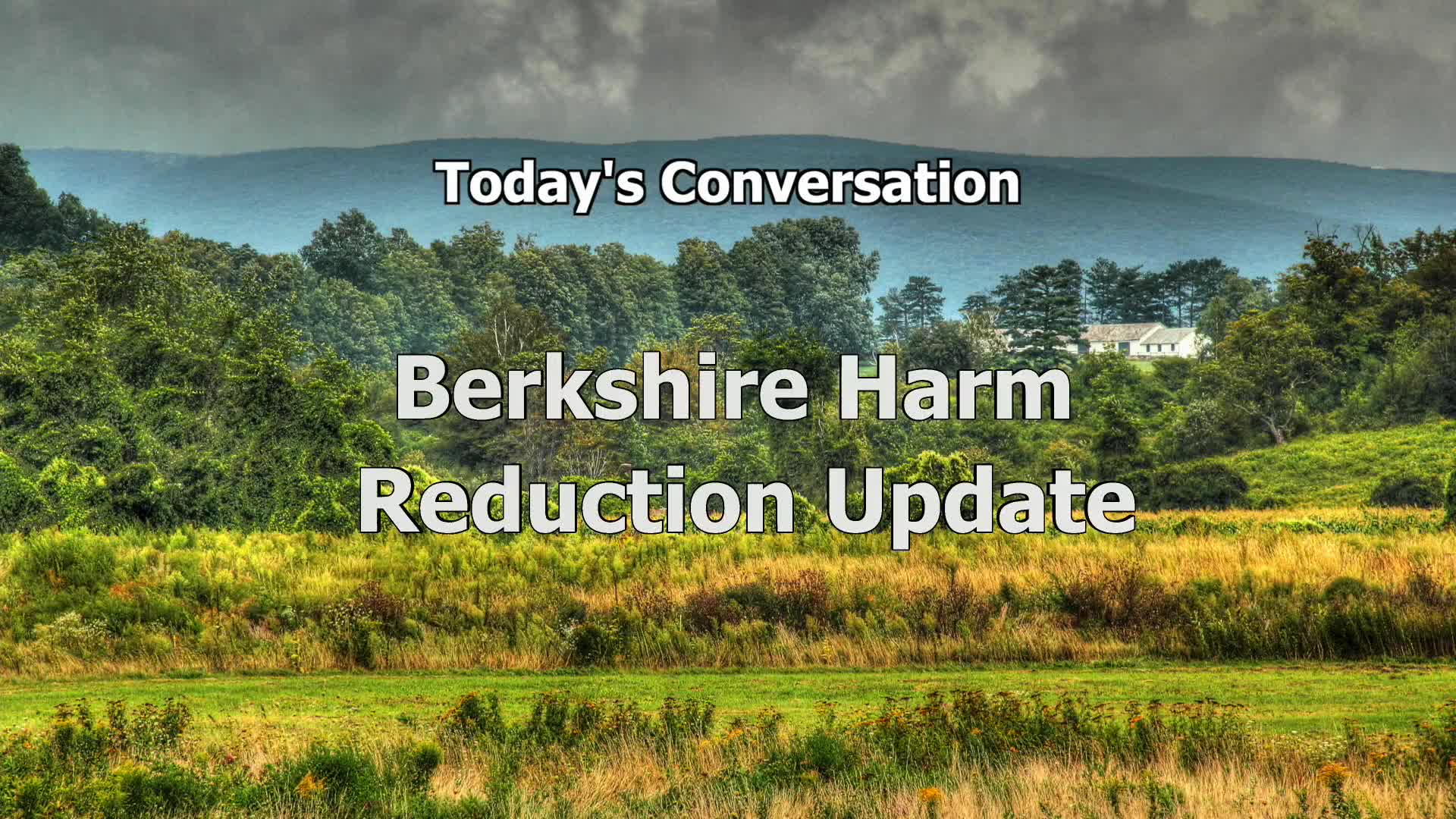 Thumbnail image for "'Berkshire Matters,' hosted by Bob Dean."  "Harm Reduction Services Update."