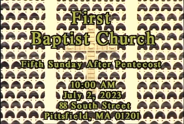 Thumbnail image for First Baptist Church of Pittsfield, July 2, 2023.