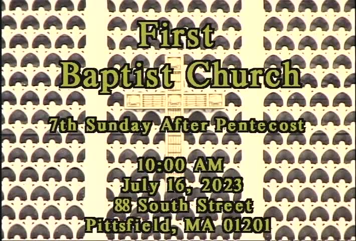 Thumbnail image for First Baptist Church of Pittsfield, July 16, 2023.