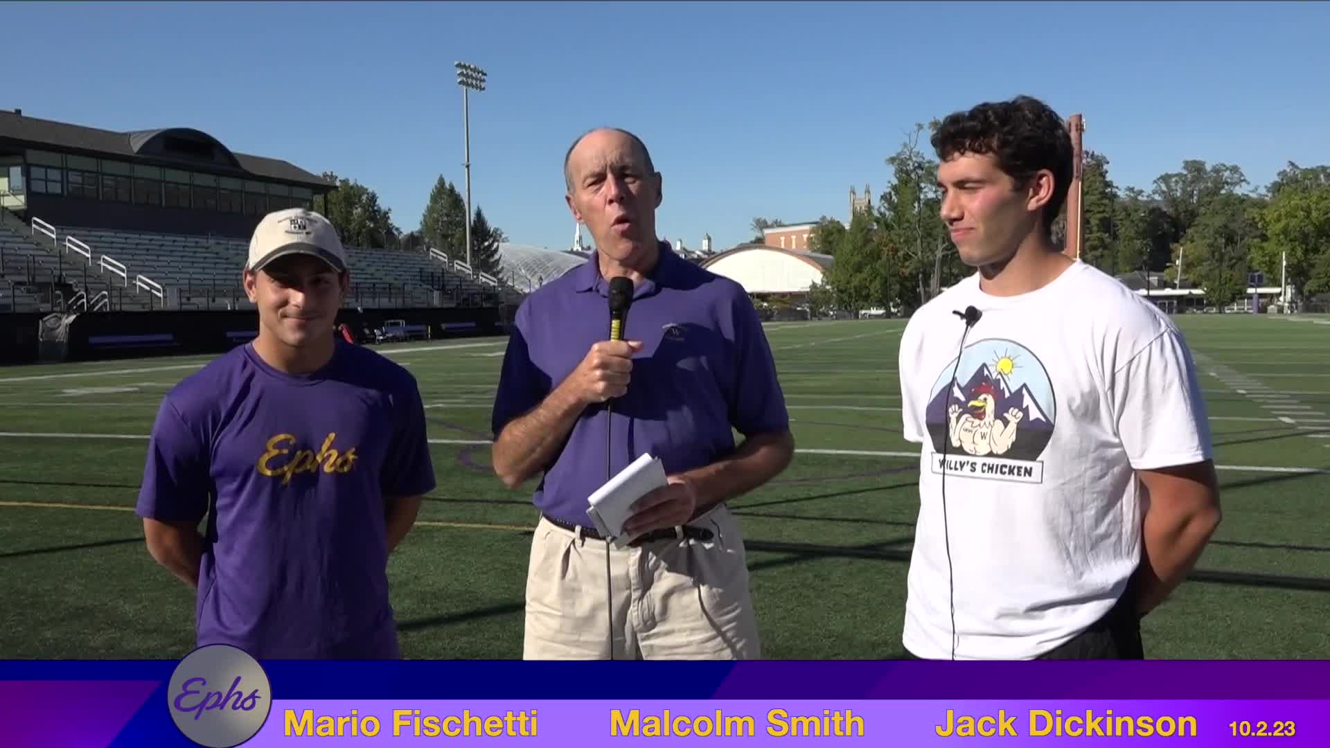 Thumbnail image for Williams College Football Show.  October 2, 2023.