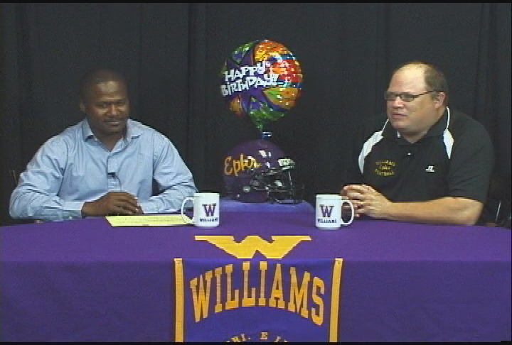 Thumbnail image for Williams College Football Show.  '2012 Season, Episode 1, Trinity Game.'