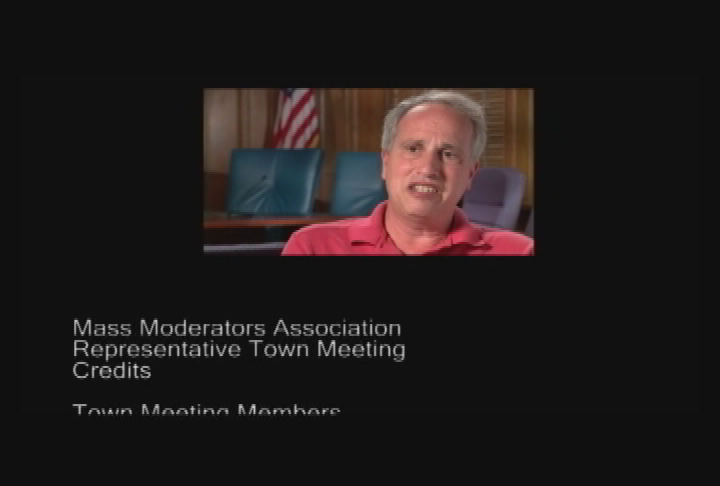 Thumbnail image for 'Voice of the People:  The Representative Town Meeting,' introduced by Christopher Brittain, Lee Town Meeting Moderator.