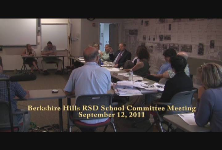 Thumbnail image for Berkshire Hills R.S.D. School Committee Joint Meeting with Great Barrington Select Board and Finance Committee, September 14, 2011.