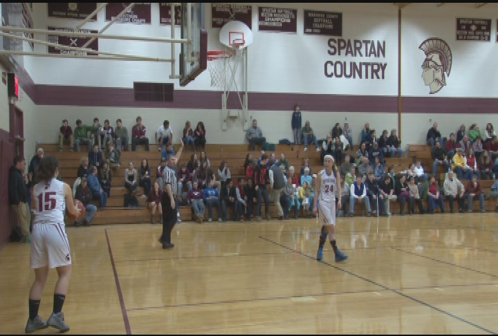 Thumbnail image for Sports Weekly.  Girls' High School Basketball, Monument Mountain Regional vs. Lee, January 31, 2014.  'Hall of Fame Night.'
