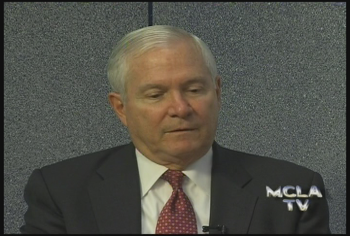 Thumbnail image for MCLA College Roundtable.  'Dr. Robert M. Gates, former Secretary of Defense (2006 - 2011).'