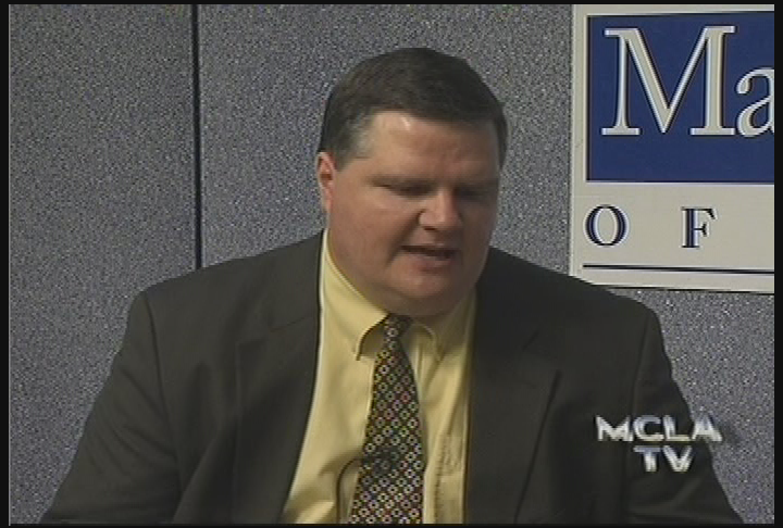 MCLA College Roundtable.  'Joe Donahue, Vice President of News and Programming for radio station WAMC.'