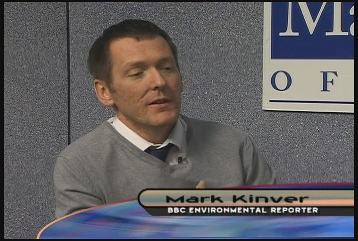 Thumbnail image for MCLA College Roundtable.  'Mark Kinver, BBC News Environment Reporter.'