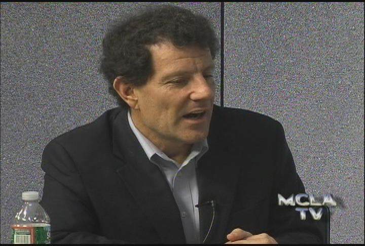Thumbnail image for MCLA College Roundtable.  "Nicholas D. Kristof, two-time Pulitzer Prize winner and New York Times columnist."