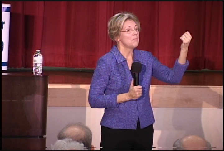 Thumbnail image for 'Elizabeth Warren at the M.N.W. Alliance Meeting, January 2, 2012.'