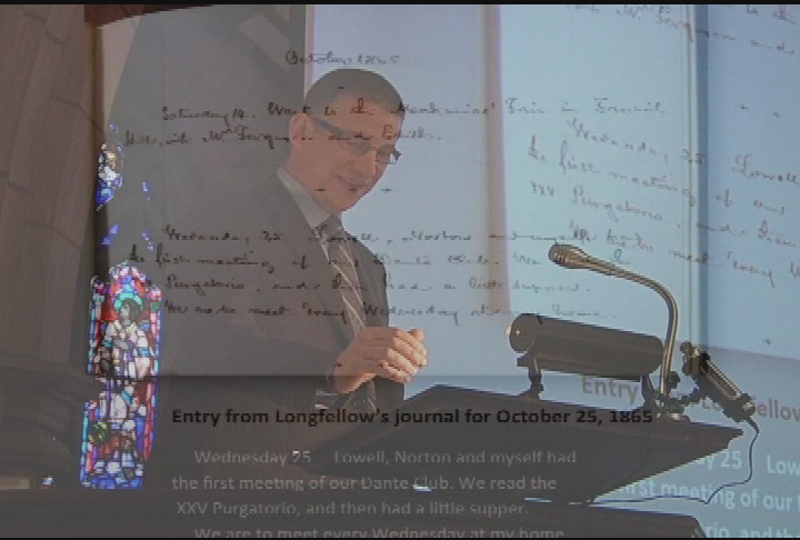 Thumbnail image for 'Henry Longfellow and the Legacy of the Dante Club,' a talk by Christian Dupont, February 25, 2012.