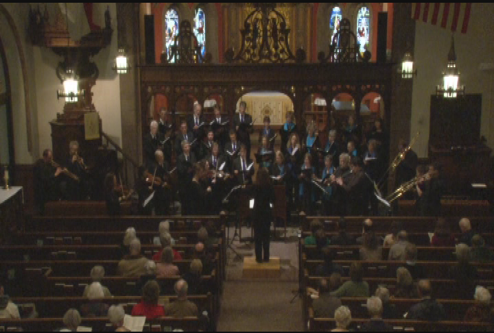 Thumbnail image for 'Monumental Early Music Works,' presented by the Cantilena Chamber Choir with Cambridge Concentus, May 4, 2014.