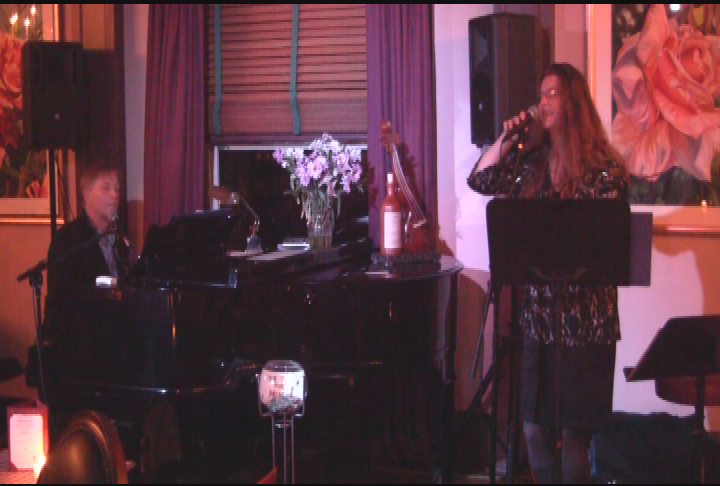"Trice Atchison, Vocals, and Rob Kelly, Piano, at Gateways Inn, Lenox, Massachusetts."