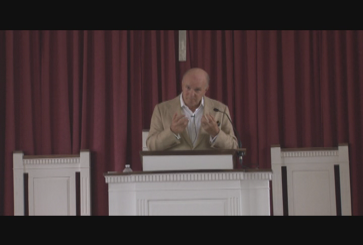 Thumbnail image for 'The Men Who United the States.'  Author Simon Winchester previewing his next book, August 31, 2013, sponsored by the Bidwell House Museum.