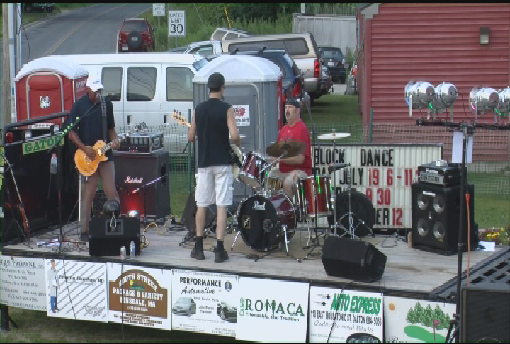 Thumbnail image for Arthur Holmes Blues Band.  Hinsdale Fire Department Block Dance, July 19, 2014.