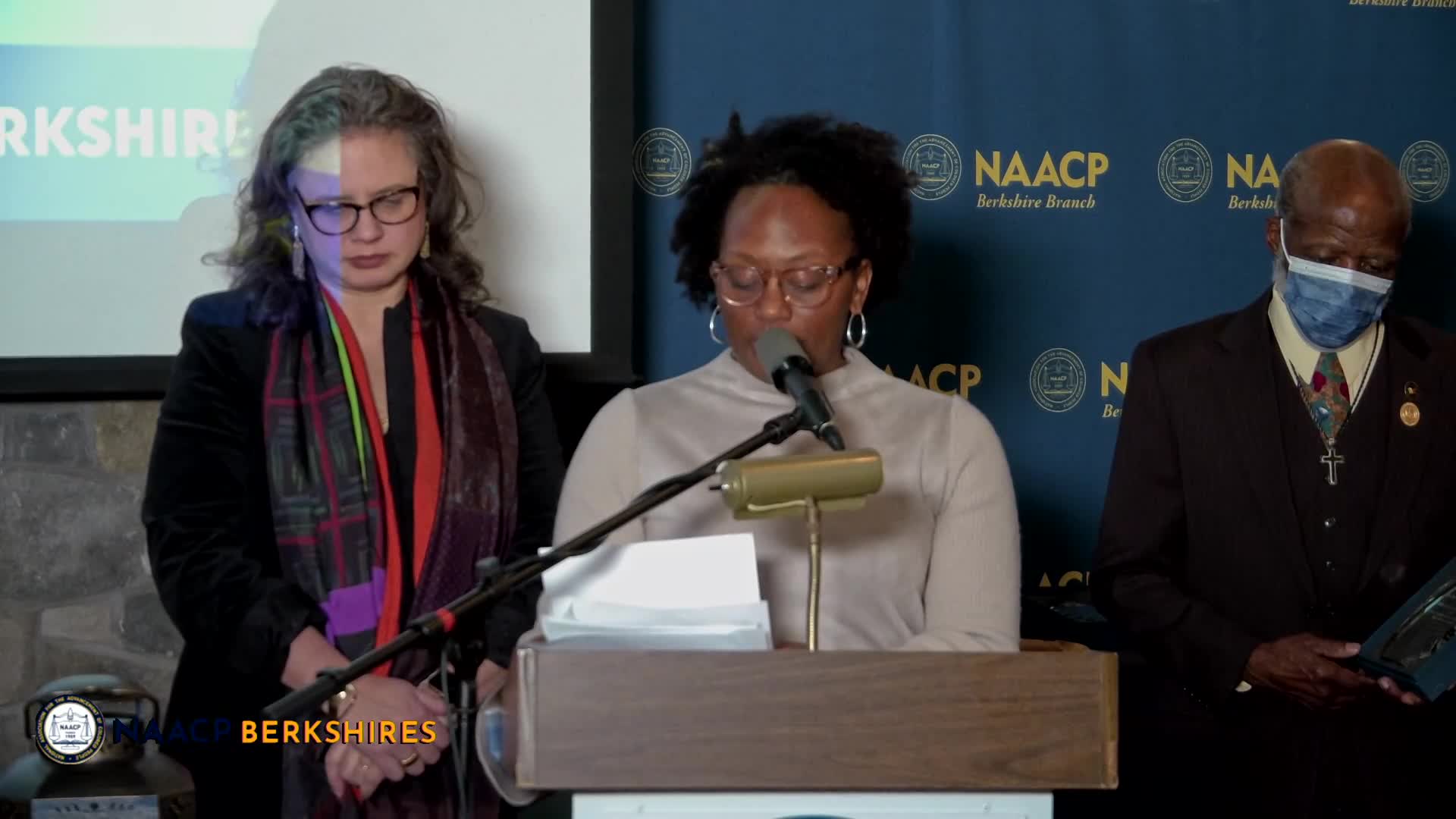 Thumbnail image for NAACP Berkshires presents "Freedom Fund Awards," with a presentation by Alan H. Green, January 20, 2024.