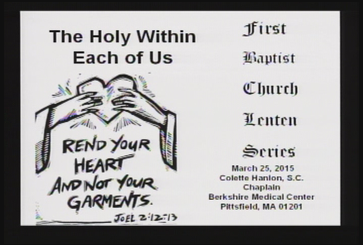 Thumbnail image for Bread of Life, March 25, 2015.  "Topic:  Lenten Lunch Series."