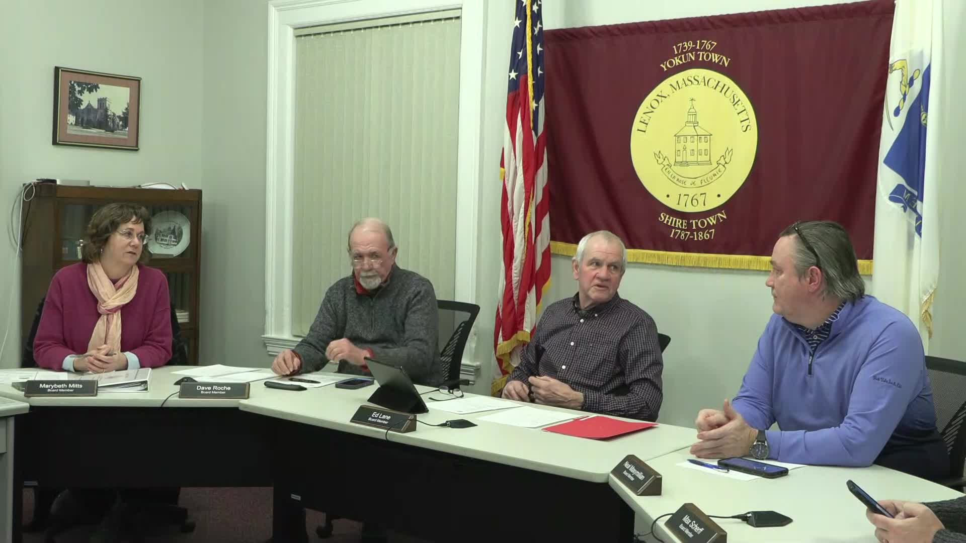 Thumbnail image for Town of Lenox Select Board Meeting, February 14, 2024.  LIVE, from Lenox Town Hall on CTSB Channel 1303, and streaming from ctsbtv.org/Channel 1303.