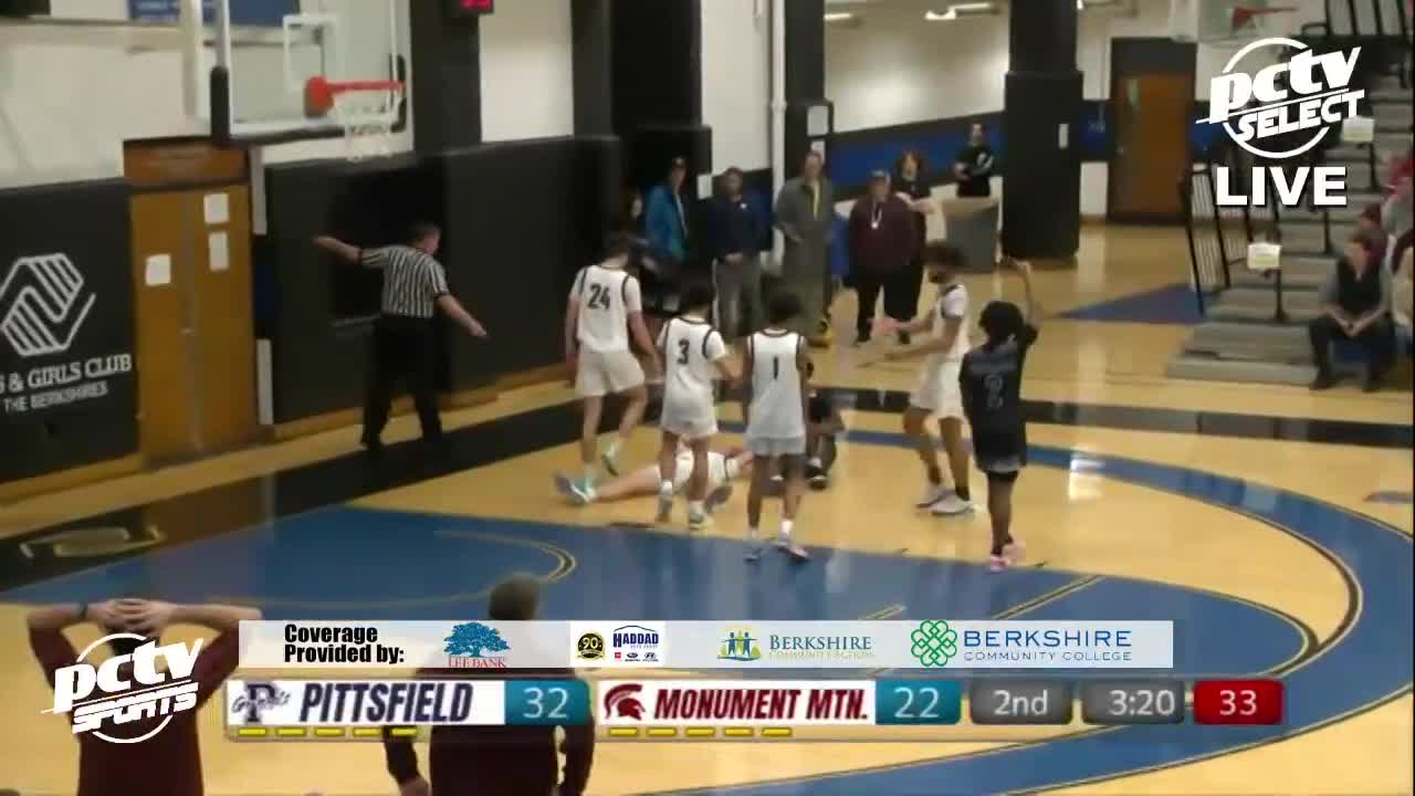 Thumbnail image for Sports Weekly and PCTV present:  Boys' High School Basketball, Western Mass. Class B Championship, Monument Mountain Regional vs Pittsfield.  LIVE from Pittsfield, Massachusetts, February 24, 2024.