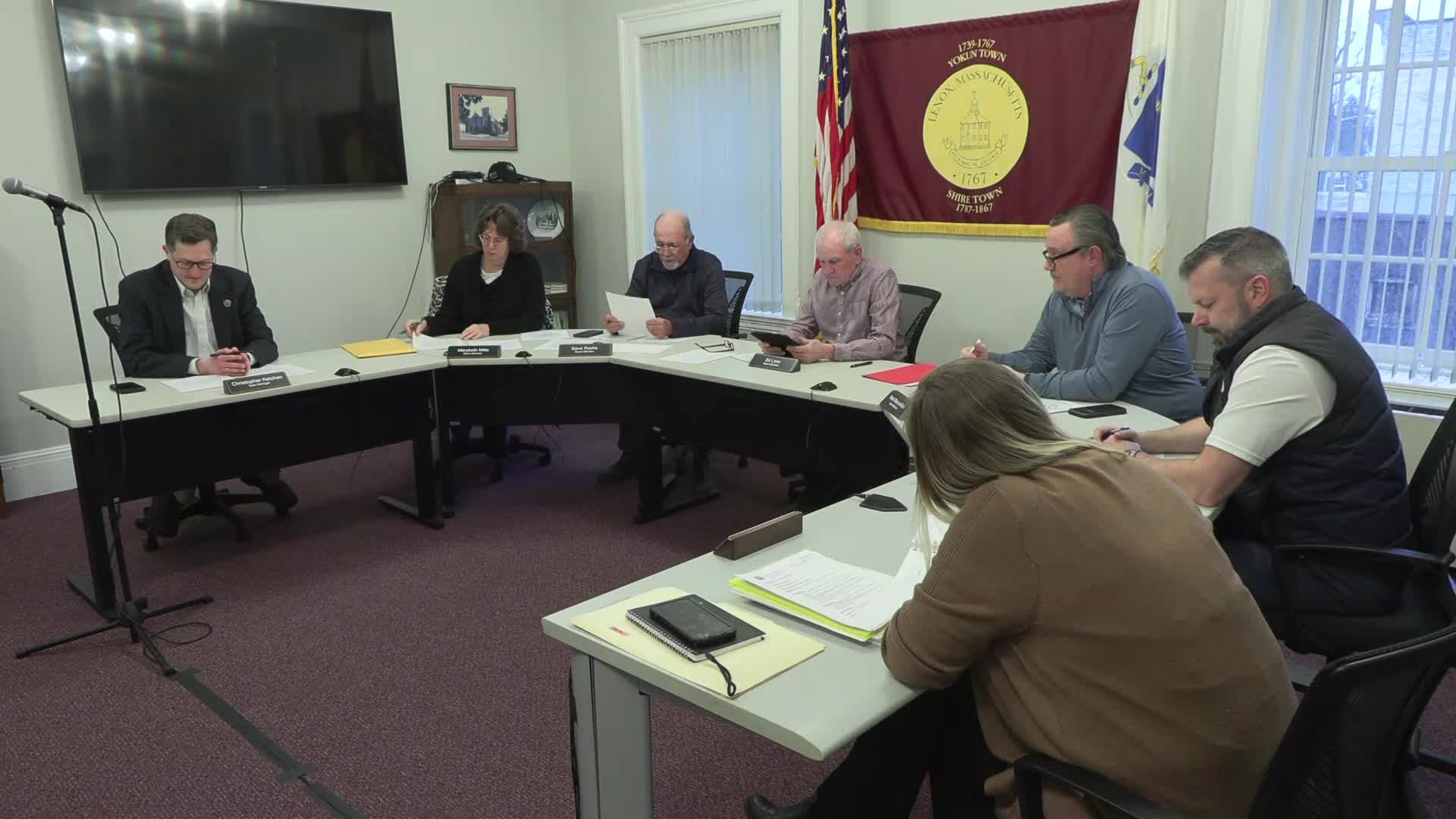 Thumbnail image for Town of Lenox Select Board Meeting, April 10, 2024.  LIVE, from Lenox Town Hall on CTSB Channel 1303, and streaming from ctsbtv.org/Channel 1303.