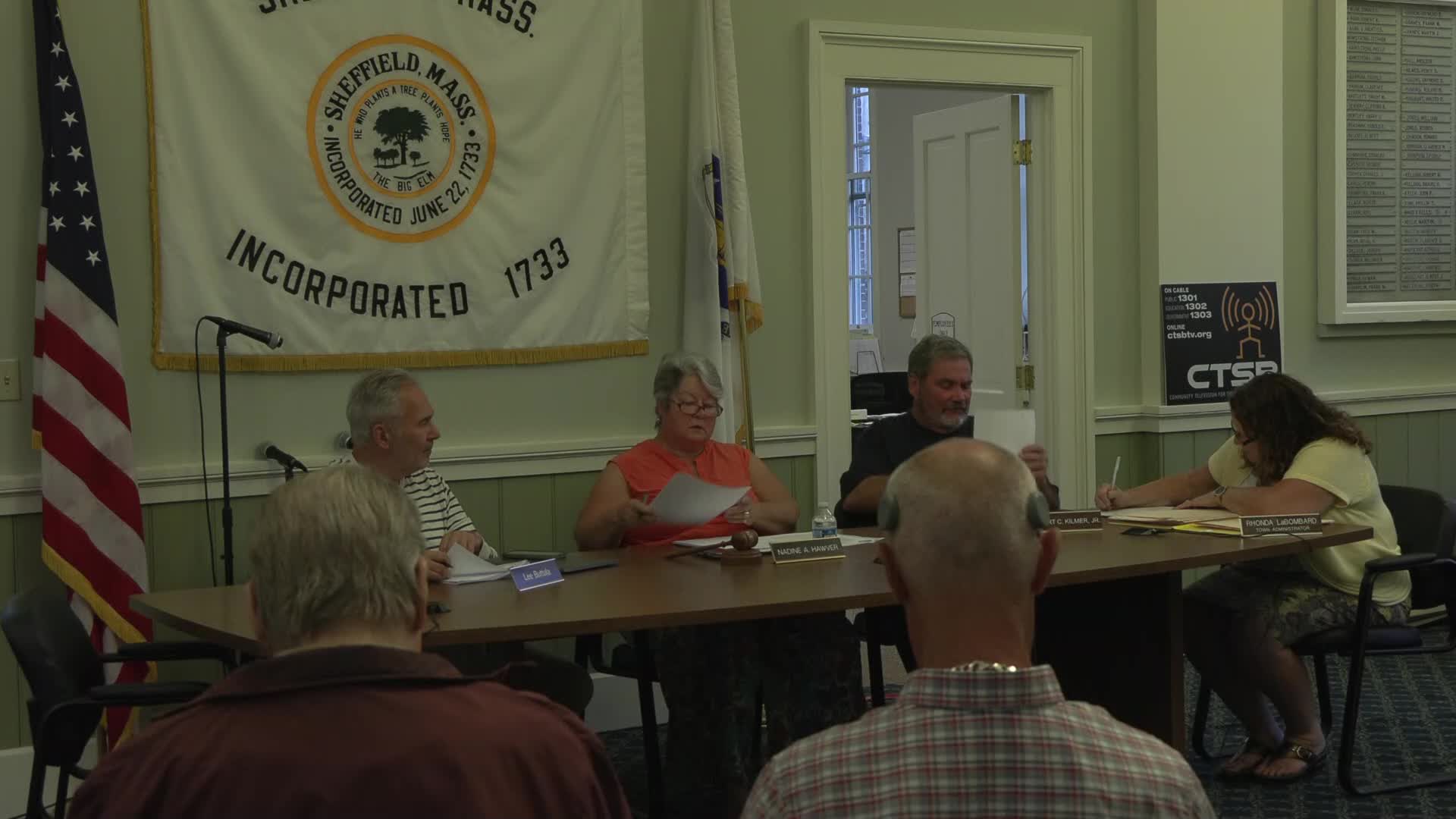 Thumbnail image for Town of Sheffield Select Board Meeting, June 24, 2024.  LIVE, from Sheffield Town Hall on CTSB Channel 1303, and streaming from ctsbtv.org/Channel 1303.