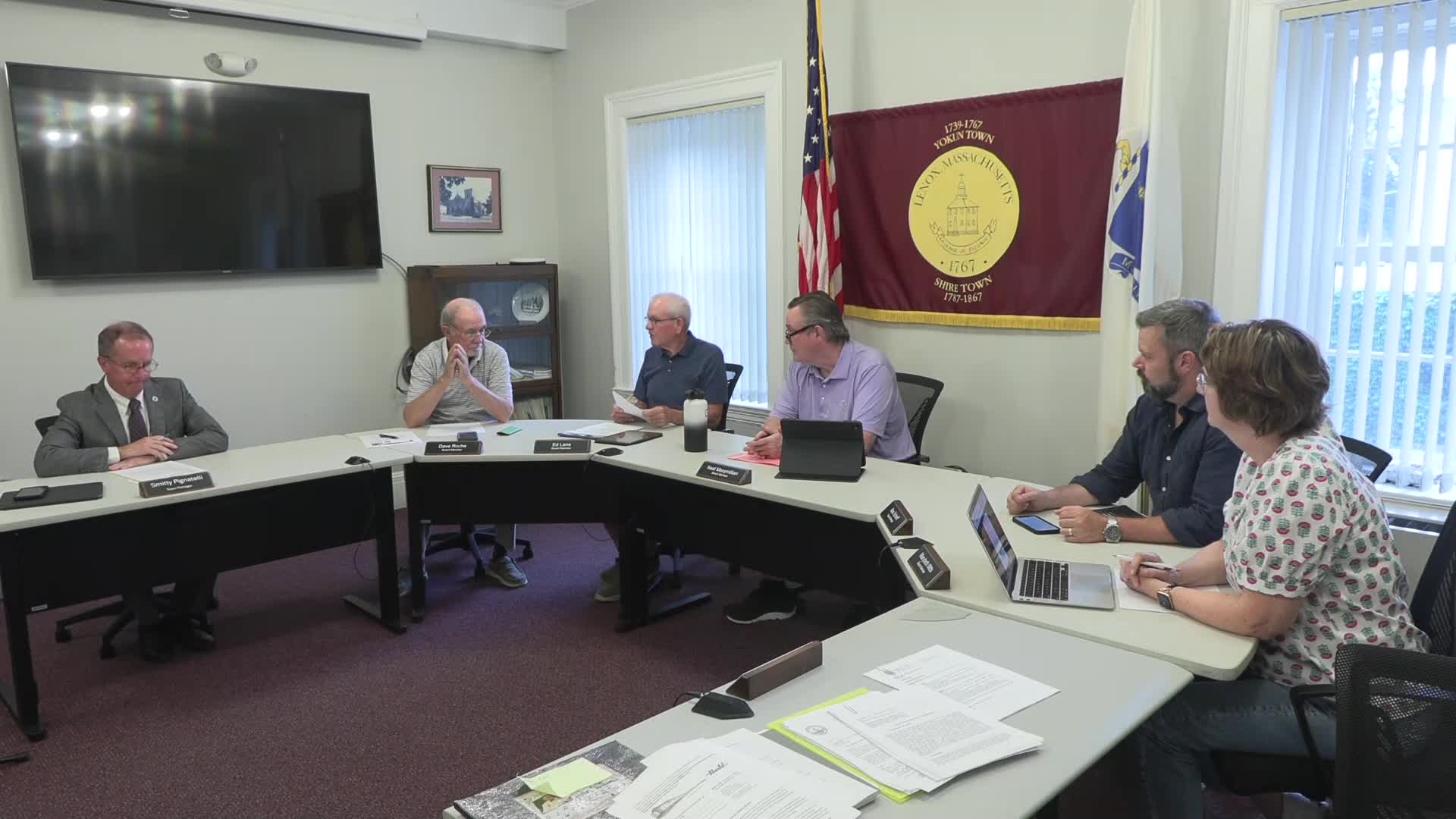 Thumbnail image for Town of Lenox Select Board Meeting, July 24, 2024.  LIVE, from Lenox Town Hall on CTSB Channel 1303, and streaming from ctsbtv.org/Channel 1303.
