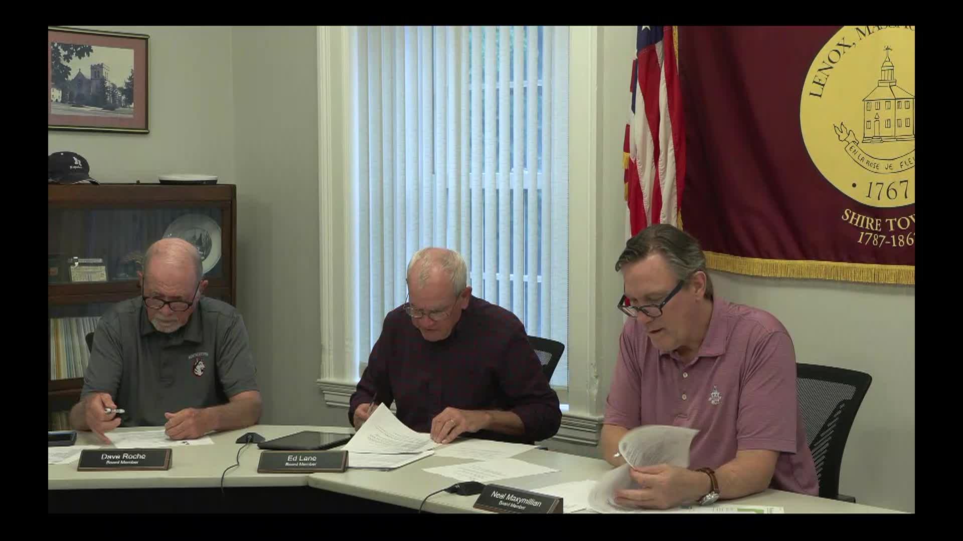 Thumbnail image for Town of Lenox Select Board Meeting, September 18, 2024.  LIVE, from Lenox Town Hall on CTSB Channel 1303, and streaming from ctsbtv.org/Channel 1303.