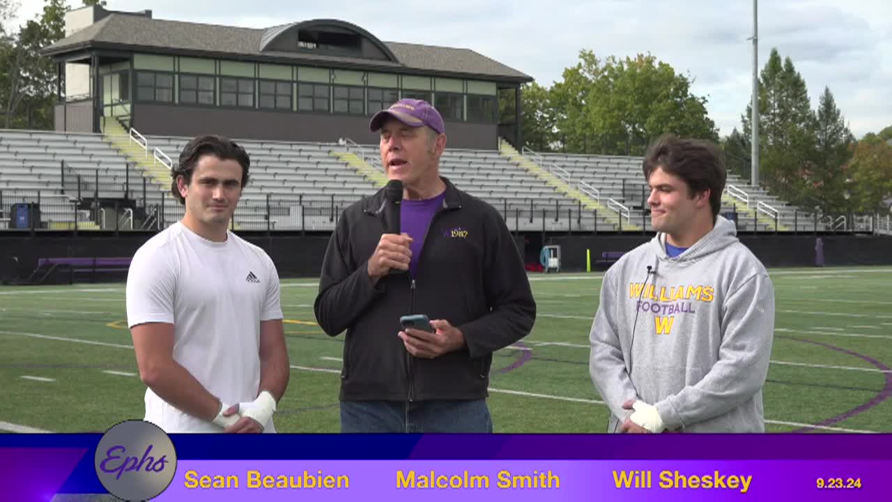 Thumbnail image for Williams College Football Show.  September 23, 2024.