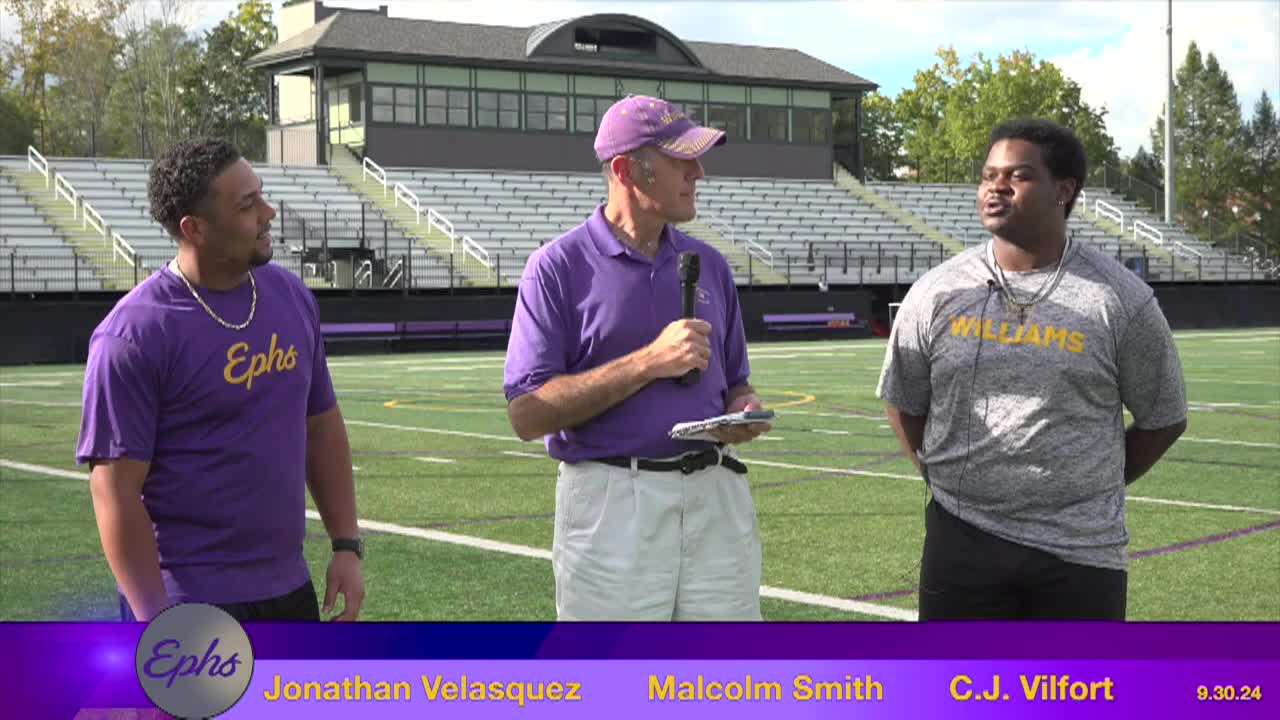 Thumbnail image for Williams College Football Show.  September 30, 2024.