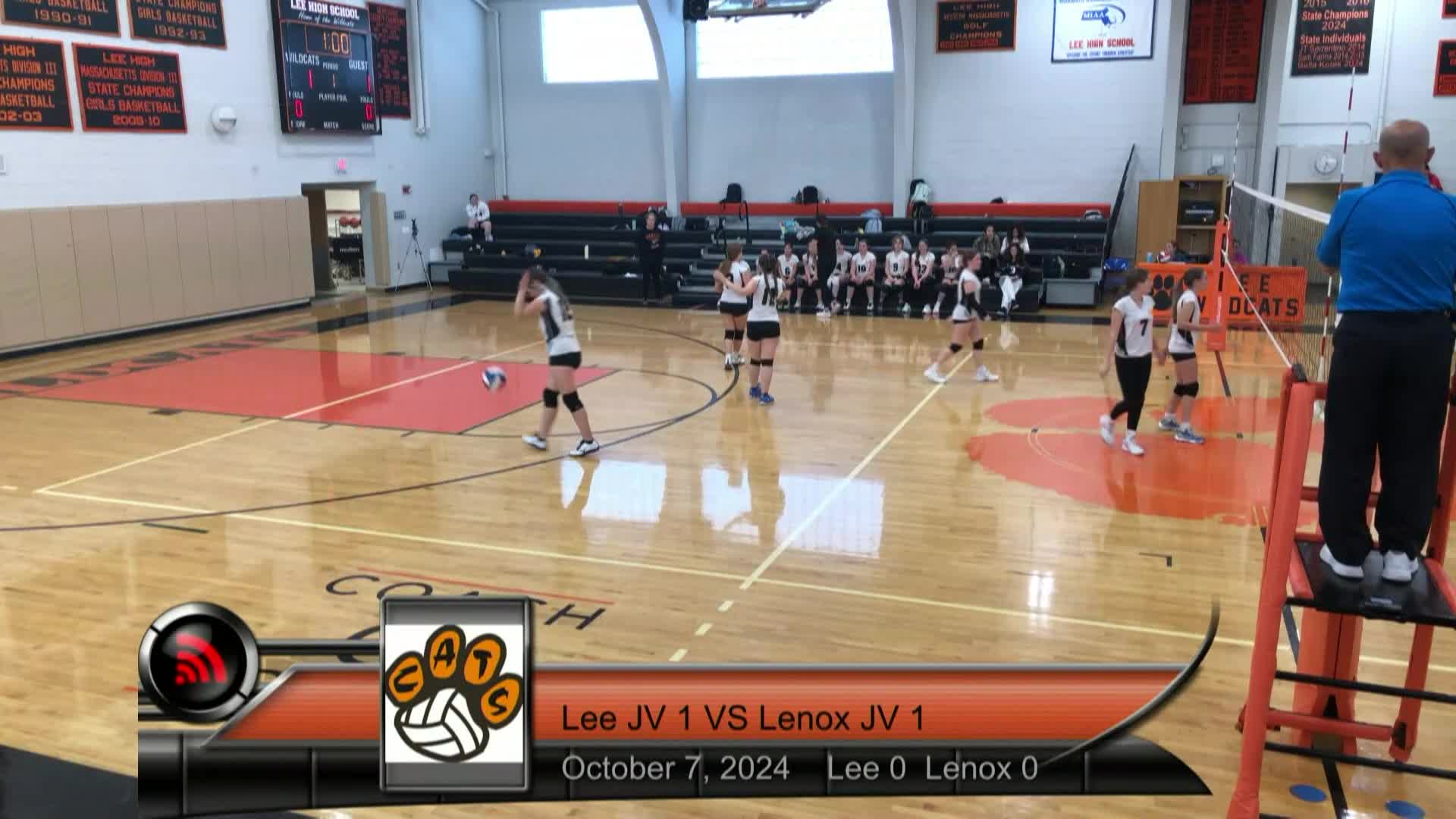 Thumbnail image for Sports Weekly presents "Girls' Volleyball, Lenox Memorial Middle and High School (LMMHS) at LMHS, October 7, 2024.”  LIVE from Lee Middle & High School and streaming on CTSB cable Channel 1302 and from ctsbtv.org/Channel 1302.