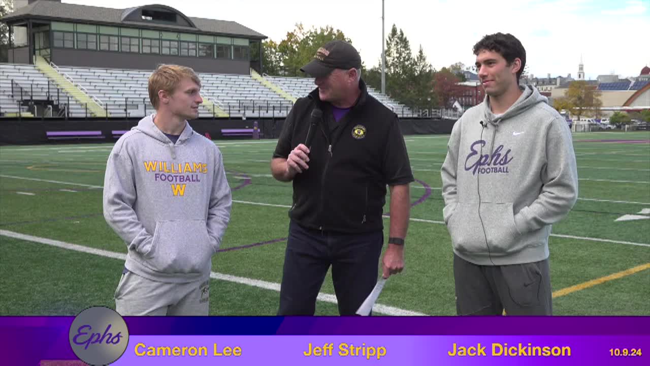 Thumbnail image for Williams College Football Show.  October 9, 2024