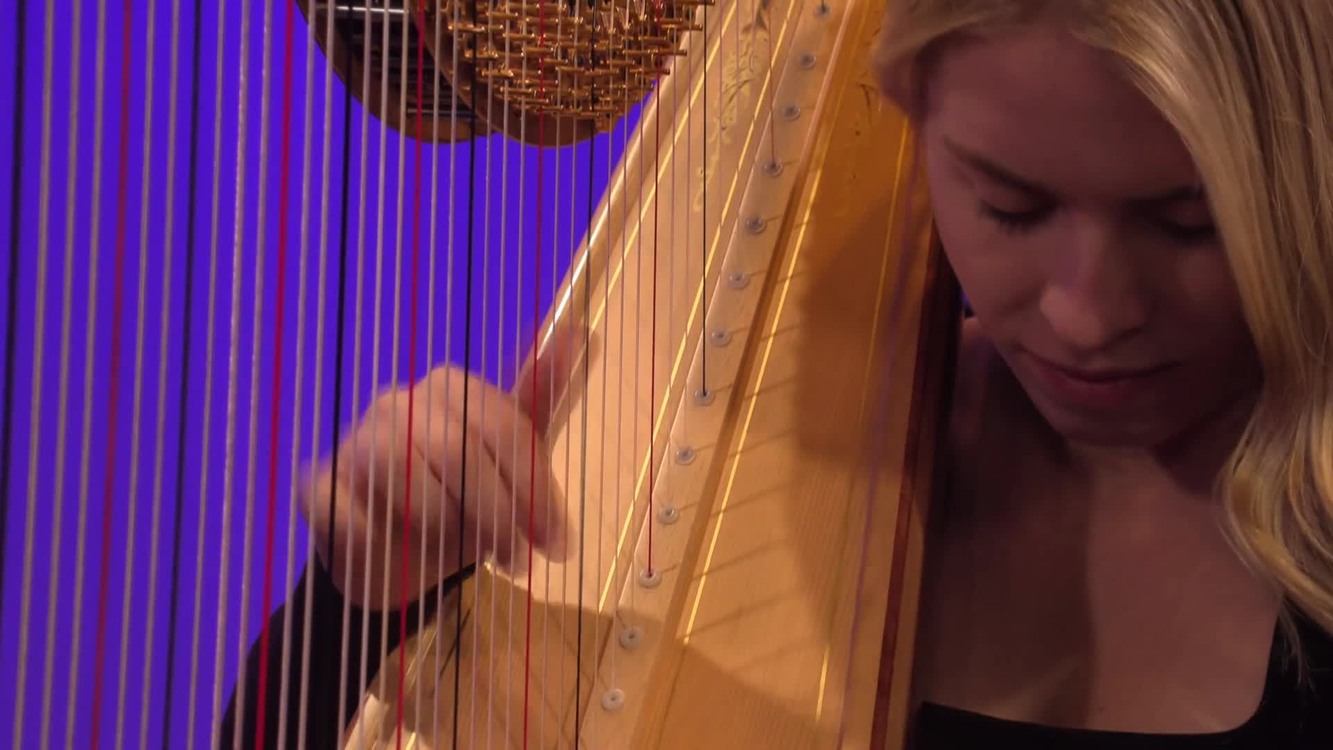 Thumbnail image for The Harp Show.  "Harpist Alix Gray."
