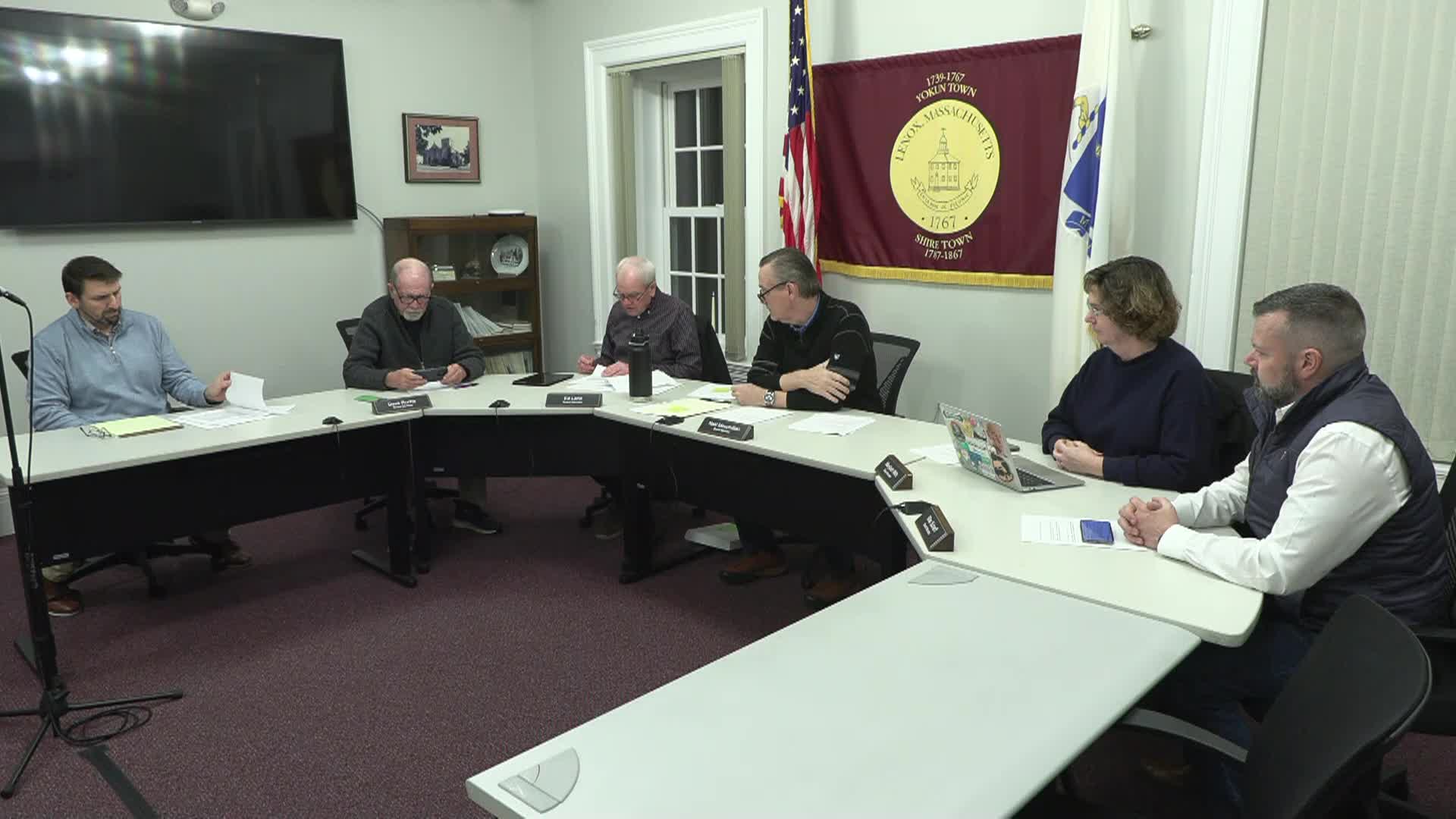 Thumbnail image for Town of Lenox Select Board Meeting, December 18, 2024.  LIVE, from Lenox Town Hall on CTSB Channel 1303, and streaming from ctsbtv.org/Channel 1303.
