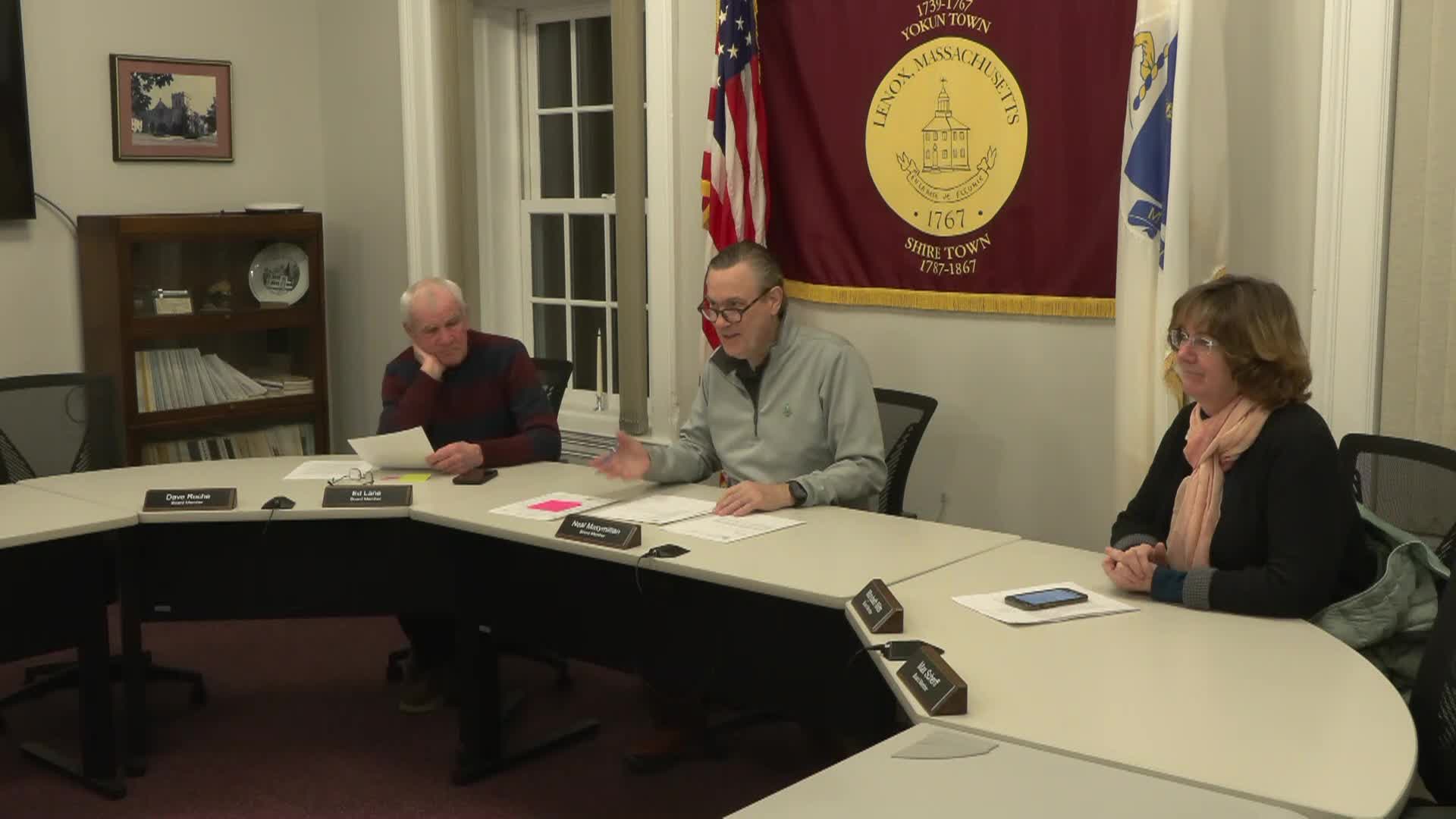Thumbnail image for Town of Lenox Select Board Meeting, January 8, 2025.  LIVE, from Lenox Town Hall on CTSB Channel 1303, and streaming from ctsbtv.org/Channel 1303.