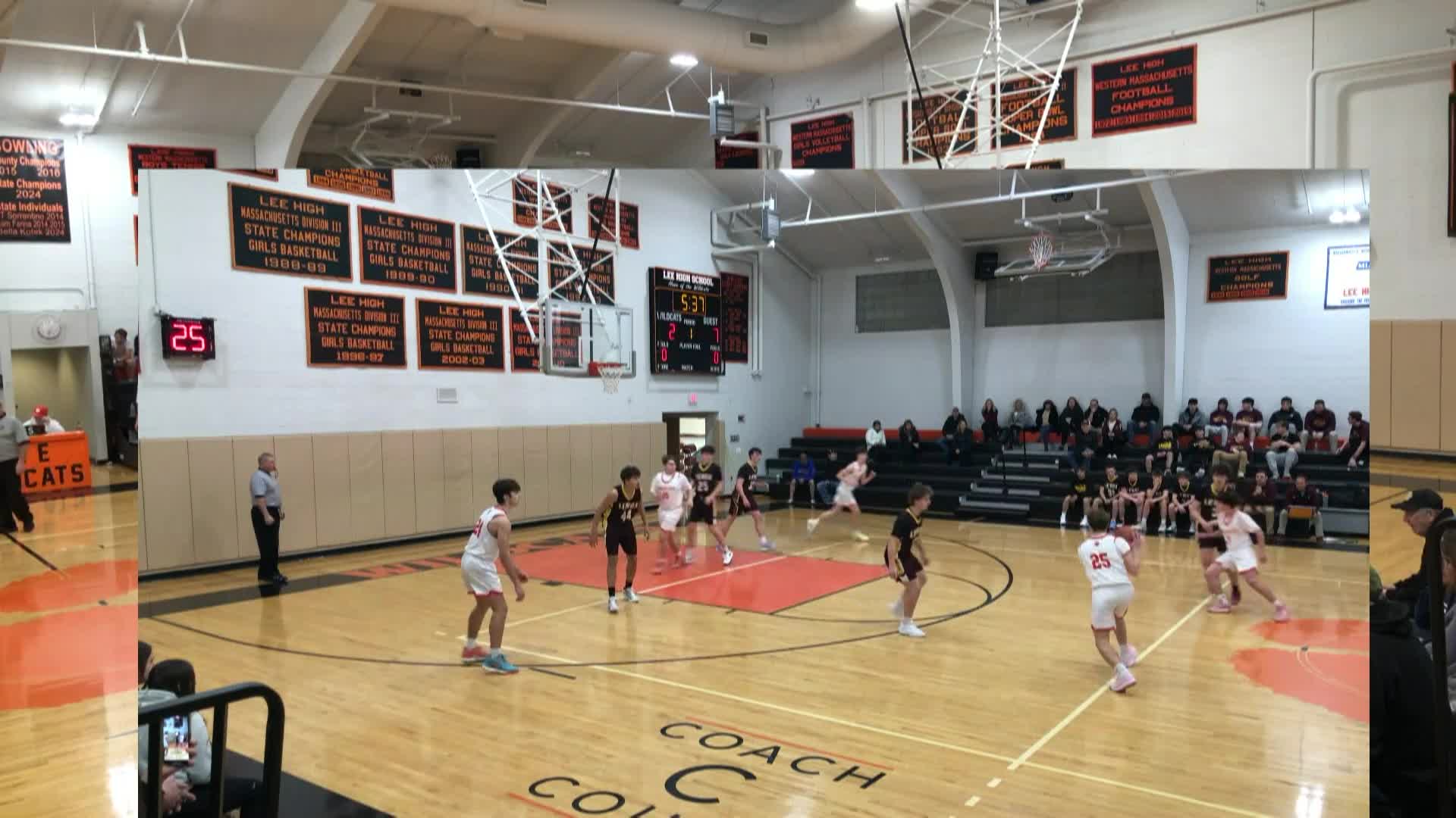Thumbnail image for Sports Weekly presents:  Boys' Basketball, Lenox Memorial at Lee Middle & High School, January 14, 2025.  LIVE from Lee Middle & High School and streaming on CTSB cable Channel 1302 and from ctsbtv.org/Channel 1302.