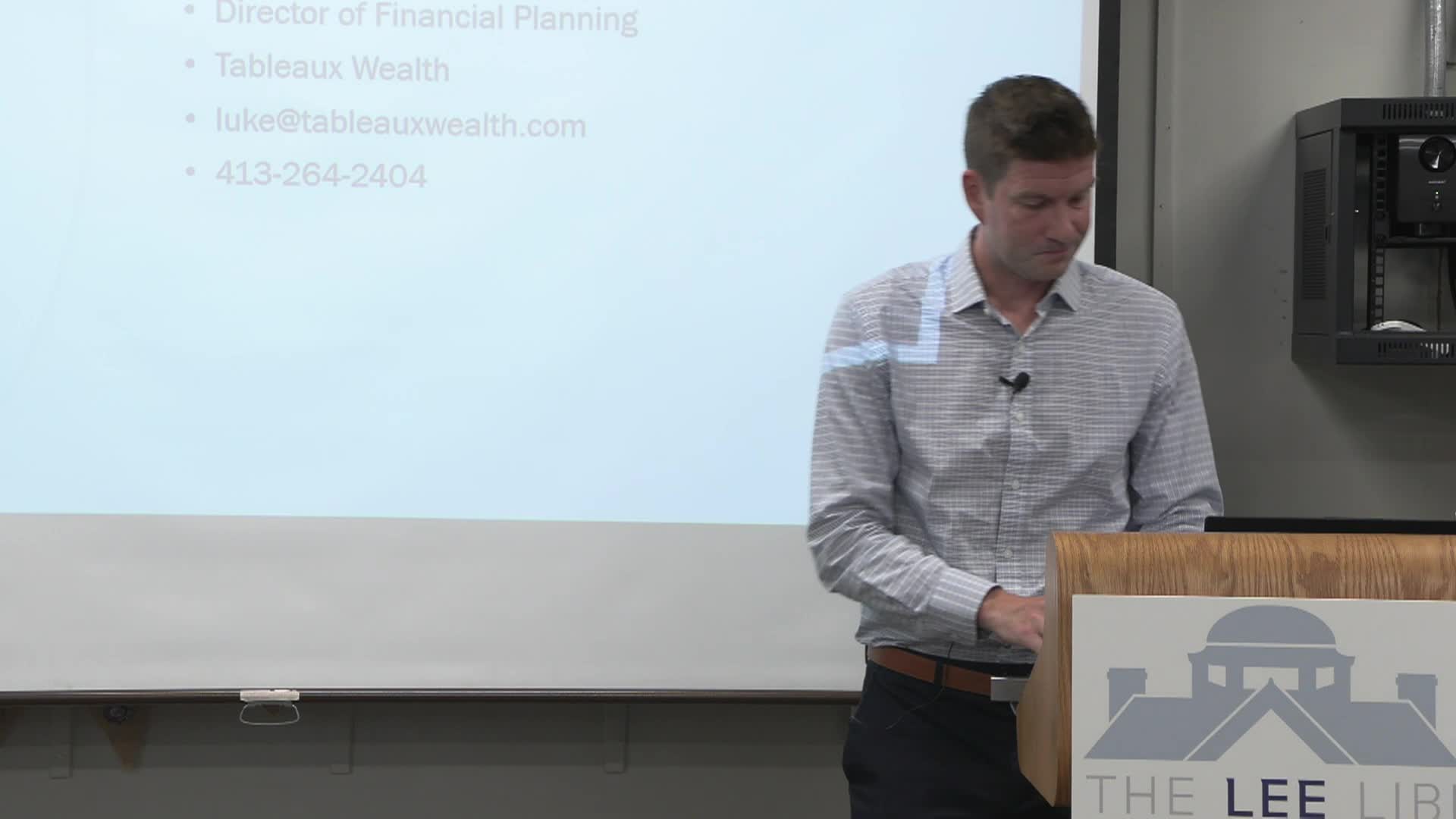 "When to Collect Social Security," with Luke Delorme, presented by the Lee Library, September 10, 2025