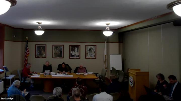 Thumbnail image for Stockbridge Selectboard Meeting, April 9, 2026